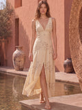 Vestido Largo Siciliana Vainilla