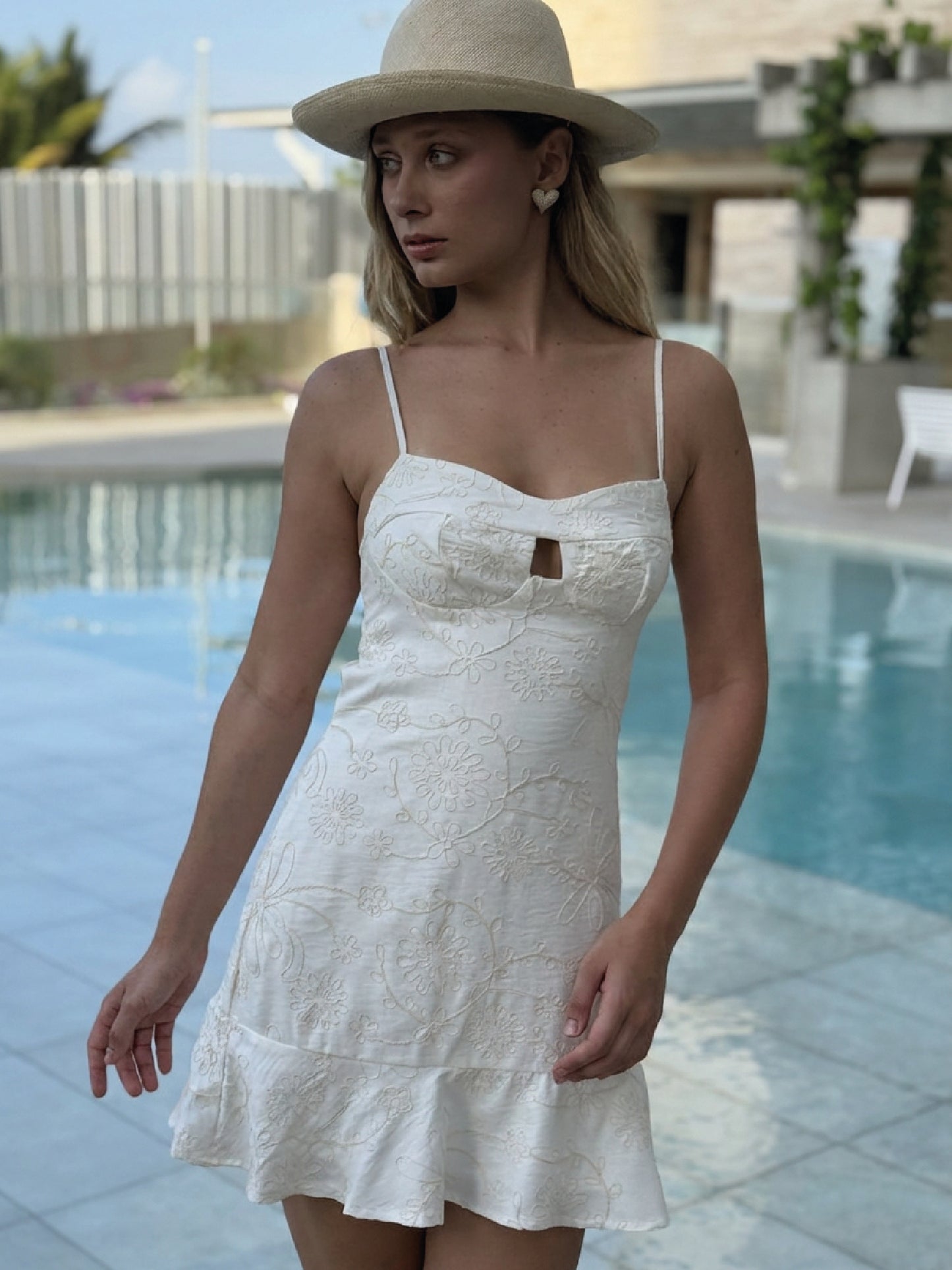 Vestido Corto Emera Blanco