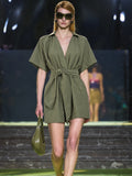 Vestido Corto Harmony Olivo