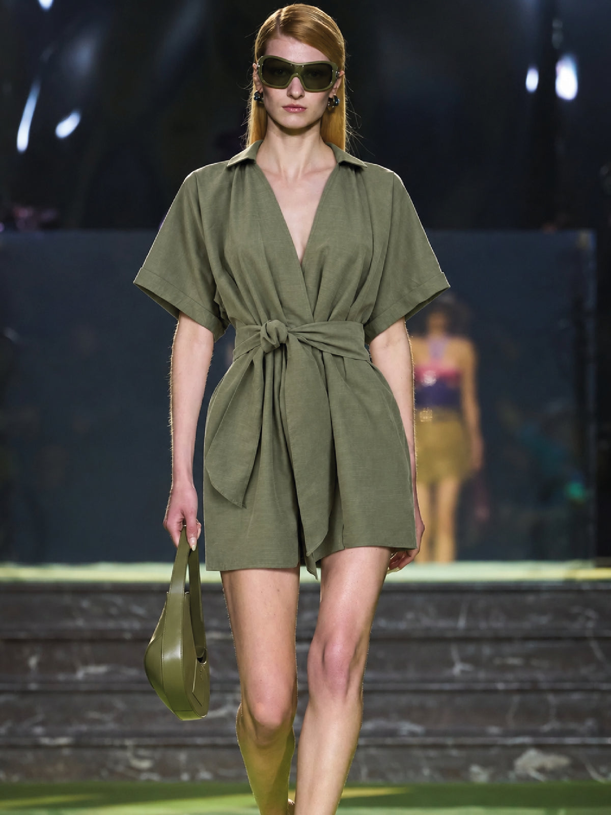 Vestido Corto Harmony Olivo