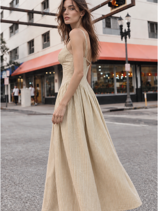 Vestido Largo Ikia Amarillo