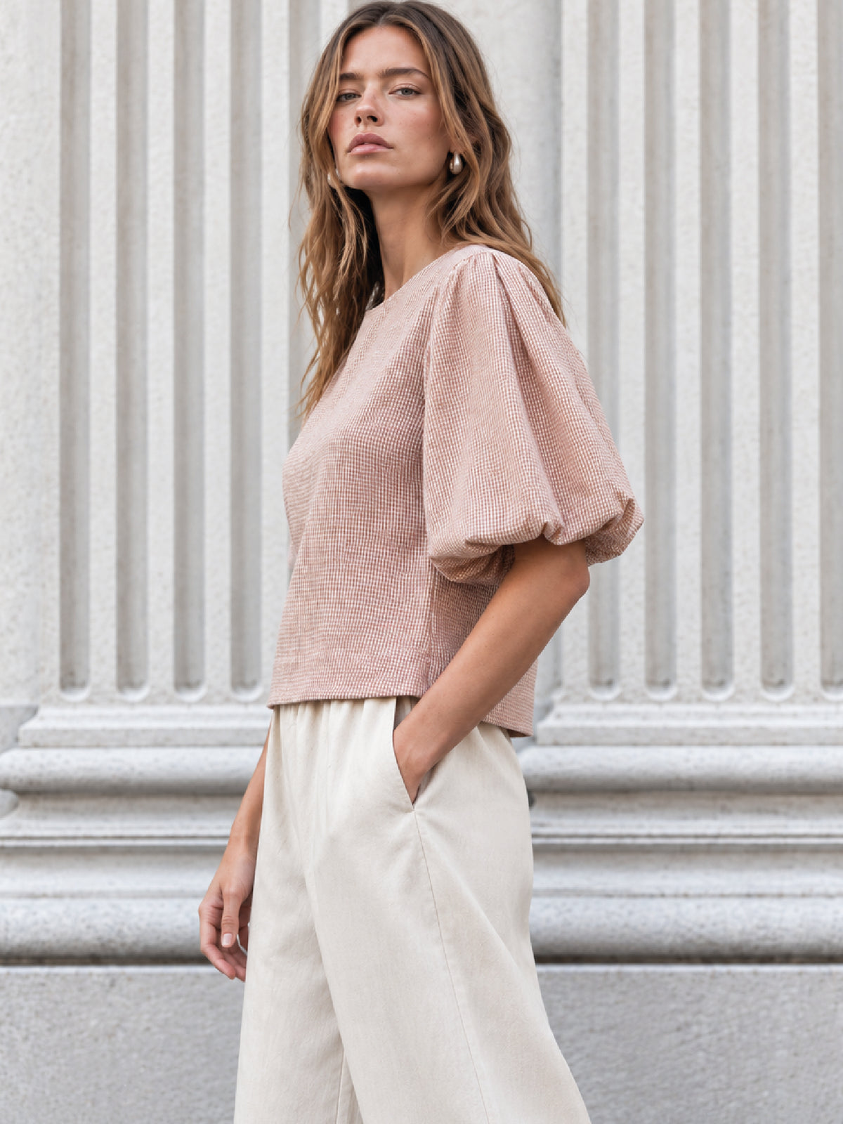 Blusa Shela Camel