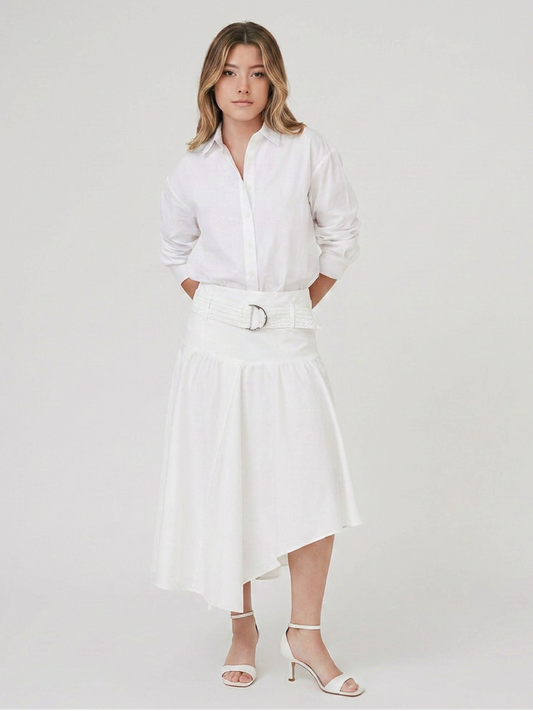 Falda Larga Zila Blanco