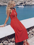 Vestido Largo Mulan Rojo