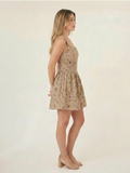 Vestido Corto Ancestral Beige