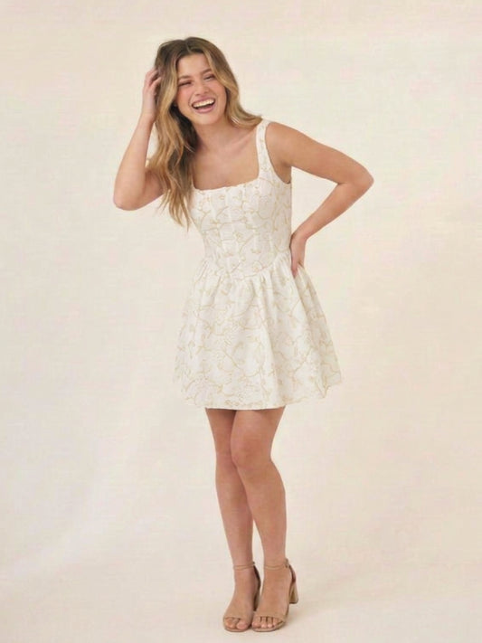Vestido Corto Ancestral Blanco
