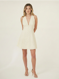 Vestido Corto Scania Crema