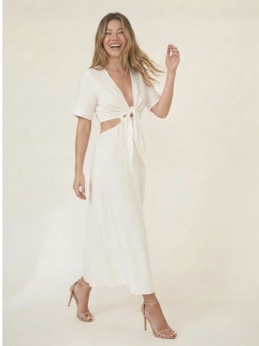 Vestido Largo Luciana Natural