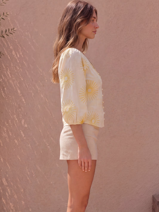 Blusa Abbey Amarillo