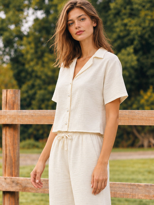 Blusa Zahos Ivory