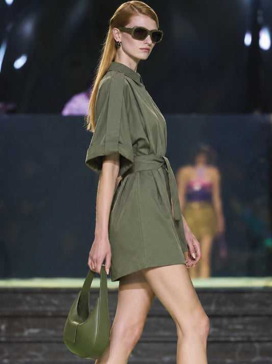 Vestido Corto Harmony Olivo