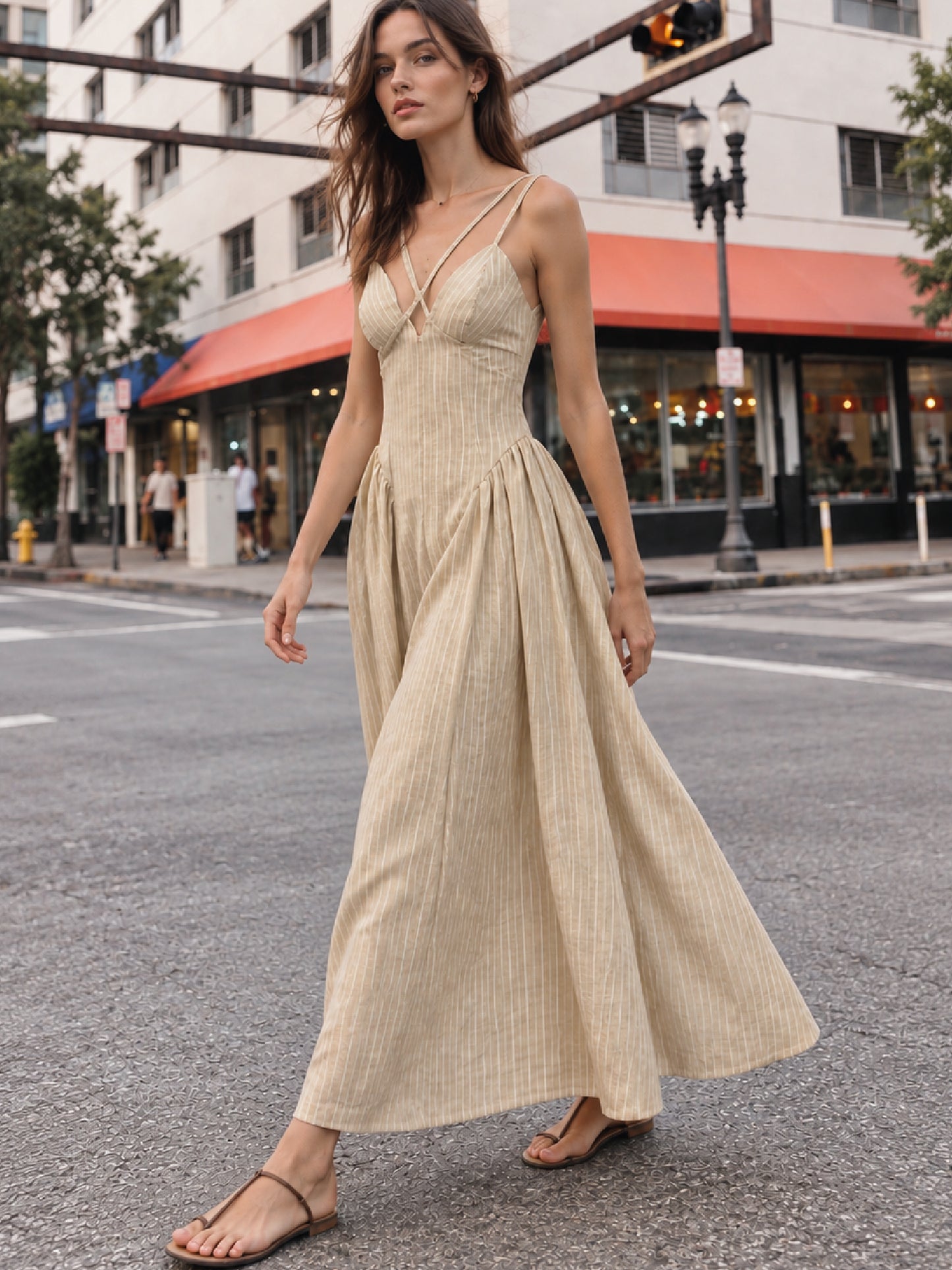 Vestido Largo Ikia Amarillo