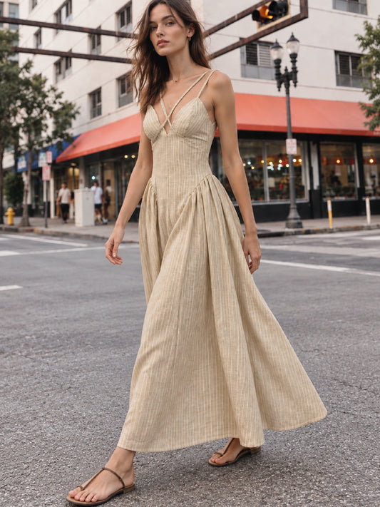 Vestido Largo Ikia Amarillo