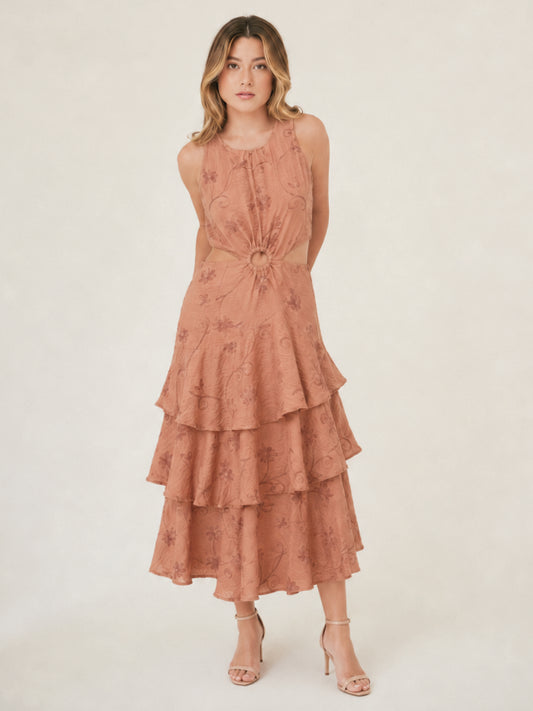 Vestido Largo Neyla Cafe