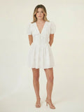 Vestido Corto Silencio Blanco