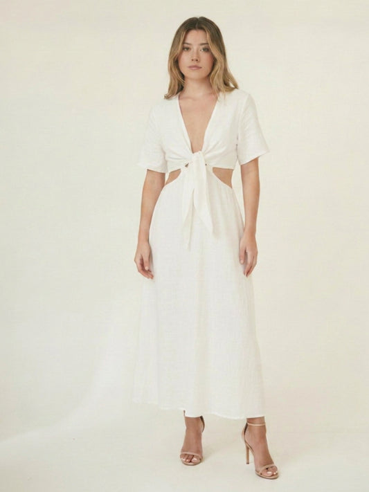 Vestido Largo Luciana Natural