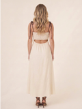 Vestido Largo Oval Sand