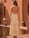 Vestido Largo Siciliana Vainilla