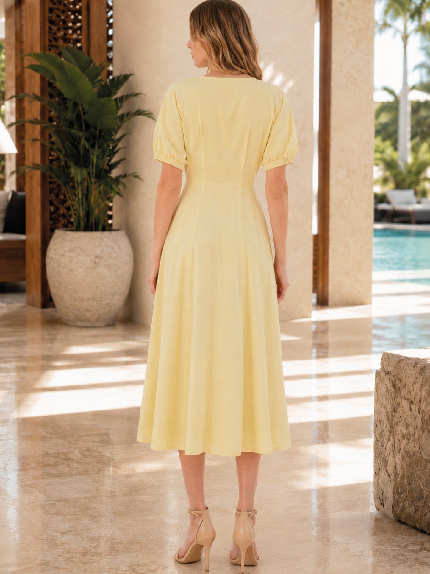 Vestido Largo Clare Amarillo