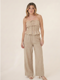 Pantalon Largo Cairo Taupe