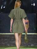 Vestido Corto Harmony Olivo