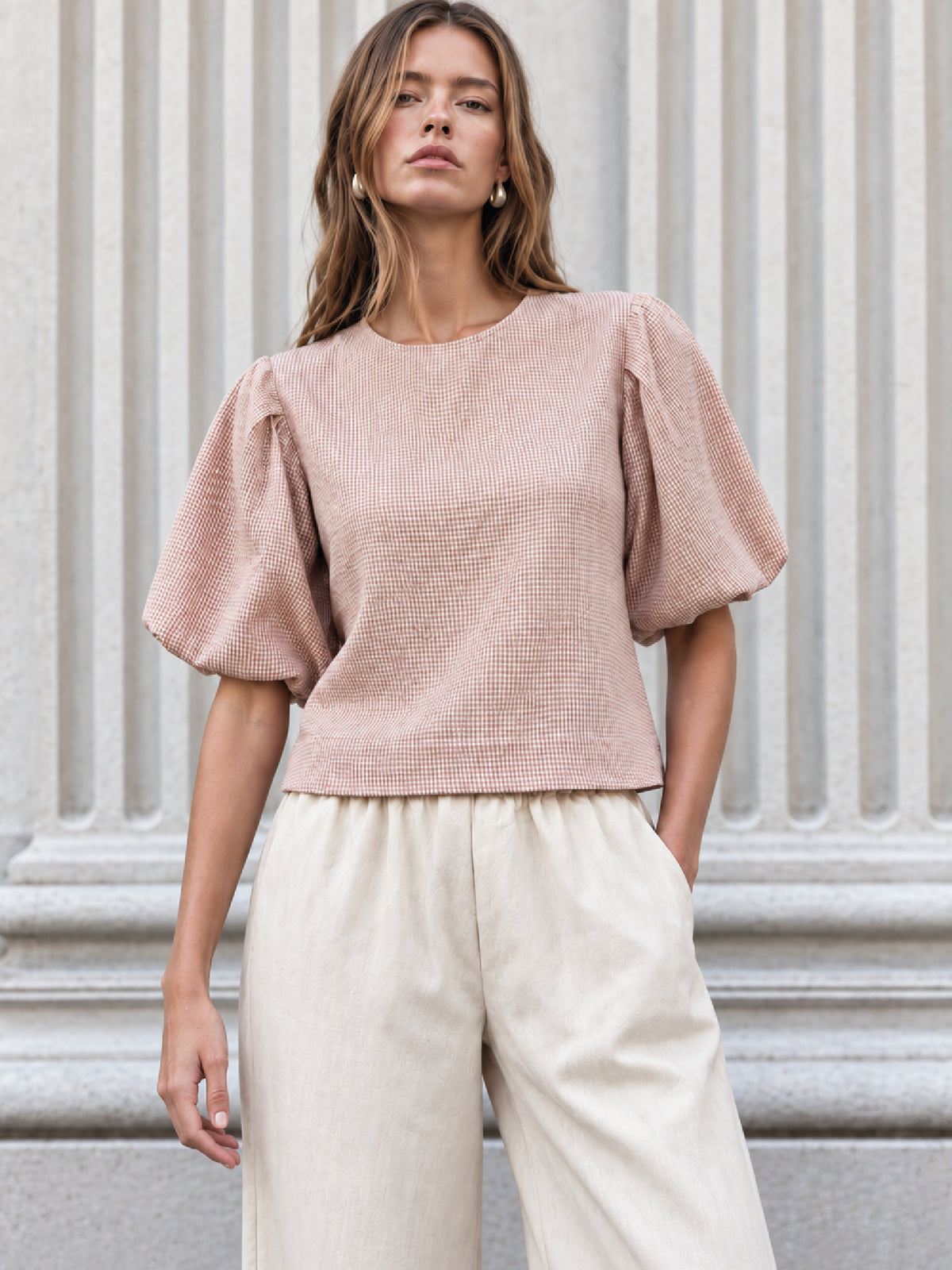 Blusa Shela Camel