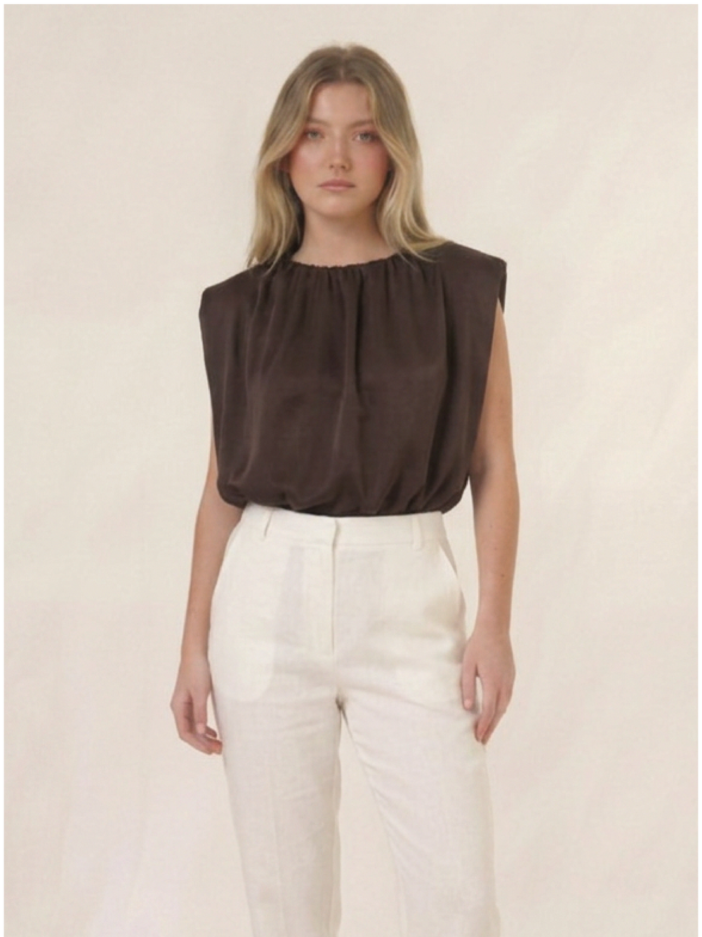 Blusa Kingham Cafe