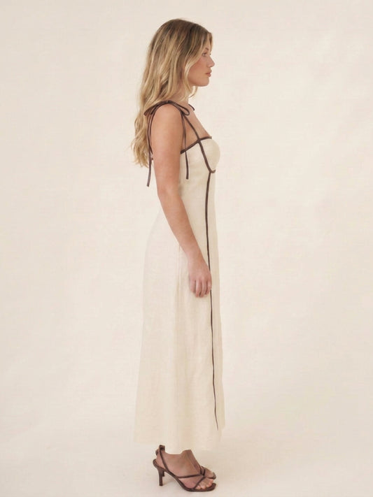 Vestido Largo Oval Sand