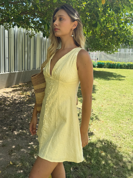 Vestido Corto Scania Crema