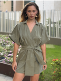 Vestido Corto Harmony Olivo
