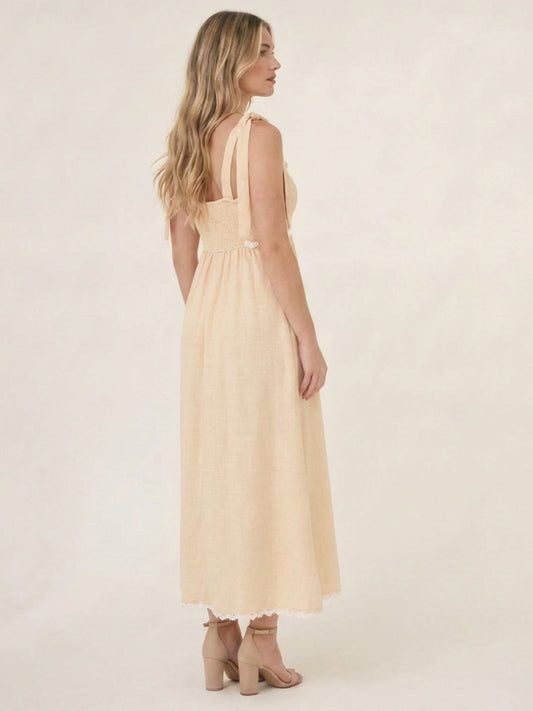 Vestido Largo Mantra Vainilla
