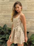 Vestido Corto Ancestral Beige