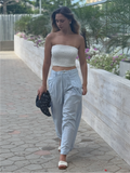 Pantalon Largo Megan Baby Blue