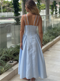 Vestido Largo Ikia Baby Blue