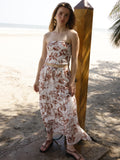 Esta falda es de corte largo, tipo maxi, confeccionada en una tela ligera ideal para climas cálidos. Presenta un estampado floral en tonos marrones sobre fondo blanco, lo que le da un estilo fresco y veraniego. Tiene un diseño de cintura alta con pretina plana que estiliza la figura y caída fluida con ligero vuelo, aportando movimiento al caminar. Es una prenda cómoda y elegante, perfecta para looks de playa o escapadas tropicales.

Detalles:

Color: Blanco

Material: 100% Lyocel