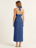 Vestido Largo Valerie Navy