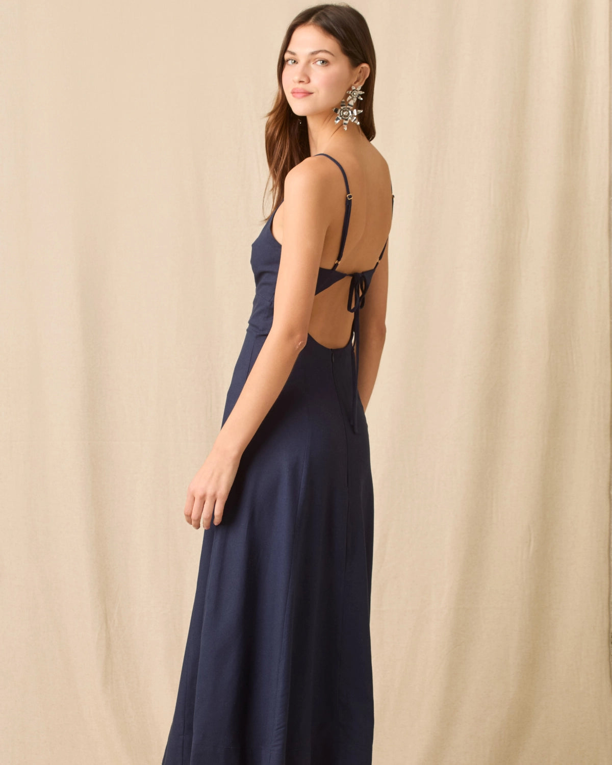 Vestido Largo Lucylou Navy